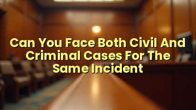 Can You Face Both Civil And Criminal Cases For The Same Incident