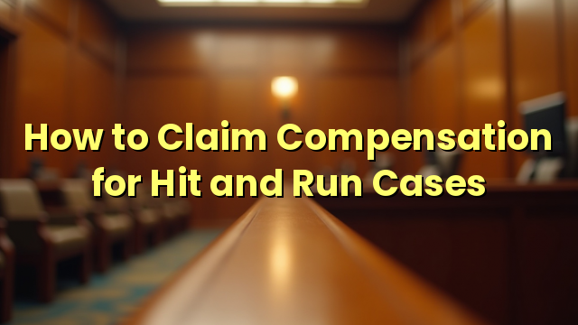 How to Claim Compensation for Hit and Run Cases
