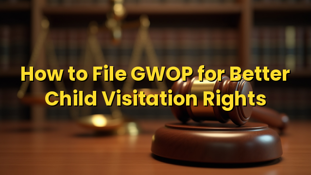 How to File GWOP for Better Child Visitation Rights