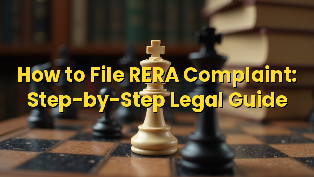 How to File RERA Complaint: Step-by-Step Legal Guide