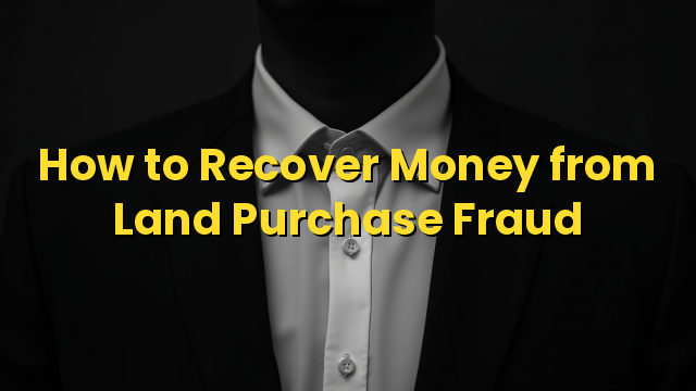 How to Recover Money from Land Purchase Fraud